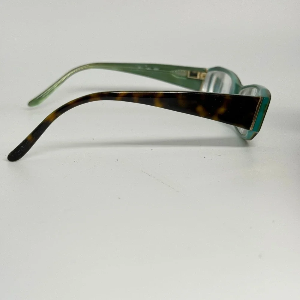 Diesel Eyeglasses Tortoise Teal Green Rectangular Frames OJEY 23755
